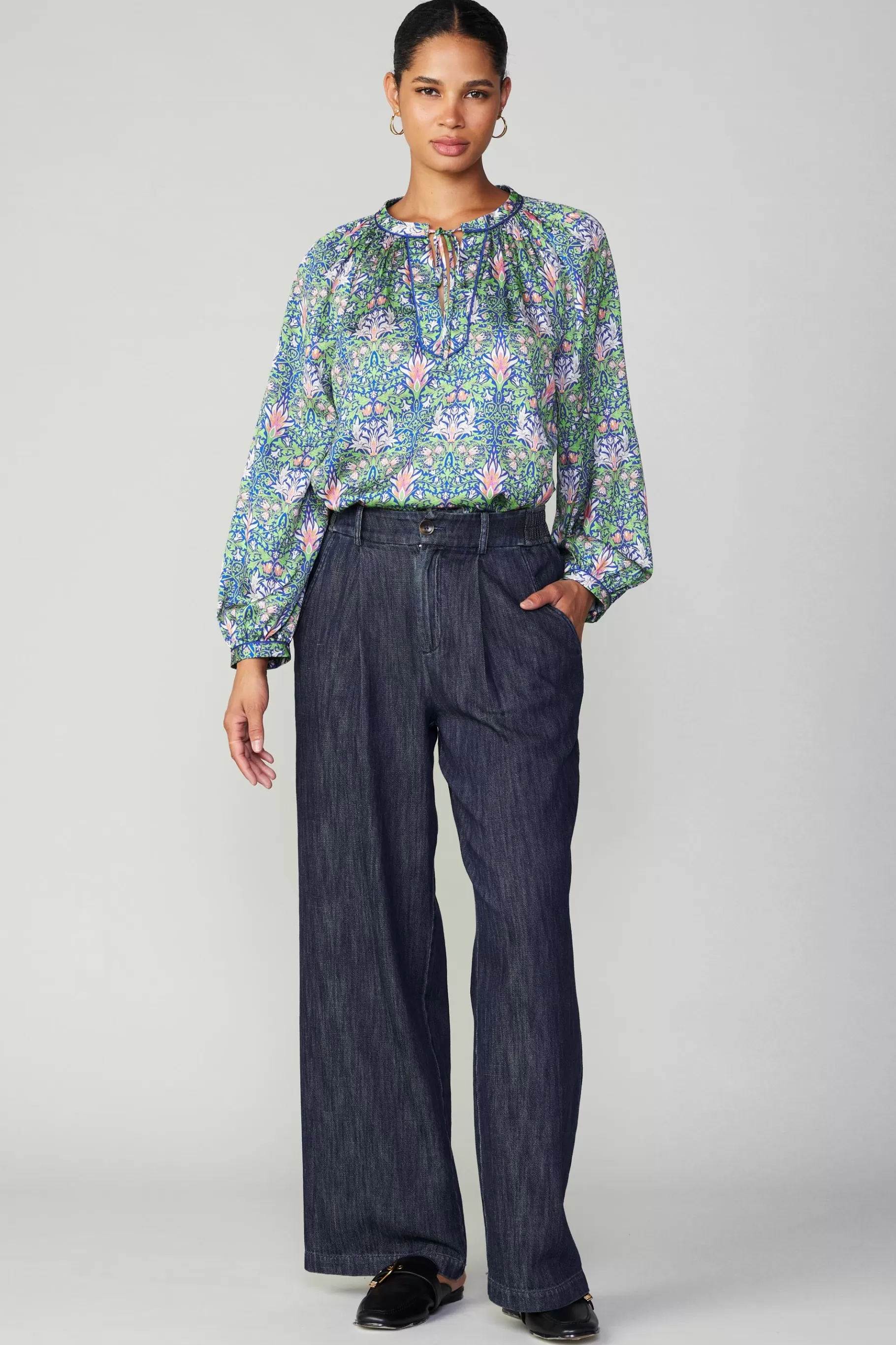 Current Air Pants>Wide Leg Denim Pants DARKINDIGO